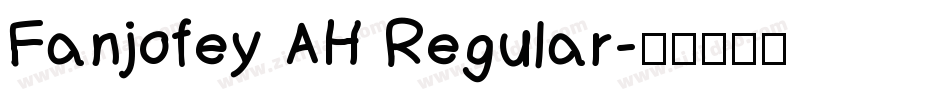 Fanjofey AH Regular字体转换